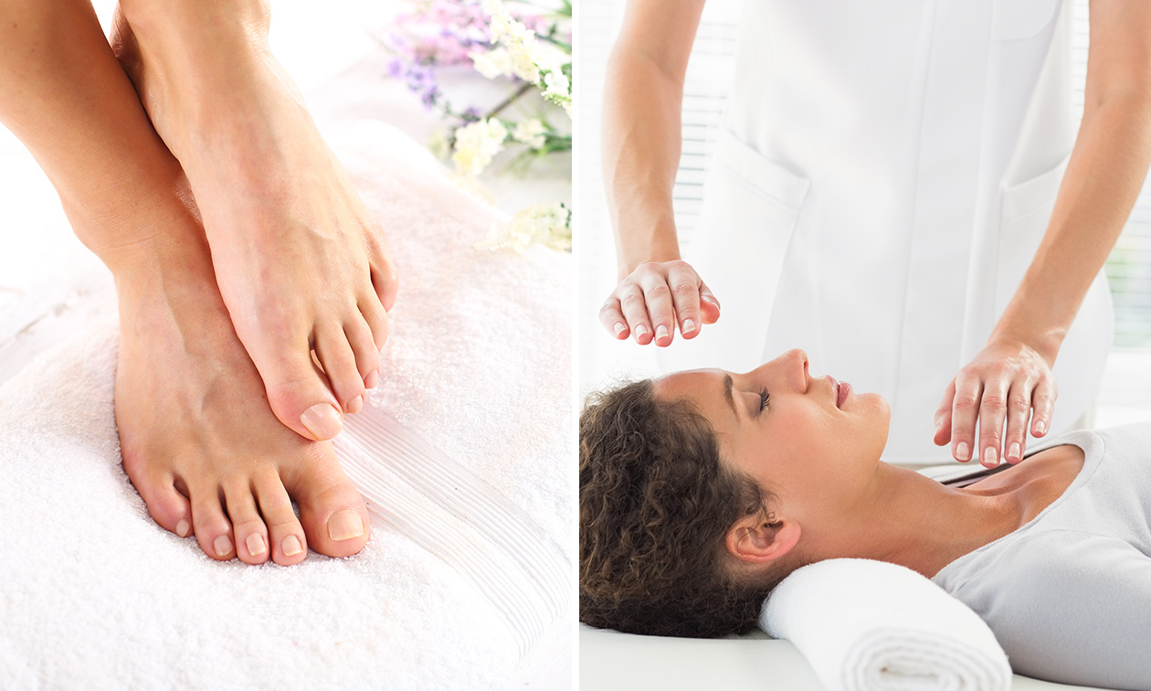 Pédicure médicale ou réflexologie plantaire ou Reiki (60 min) près de Mons