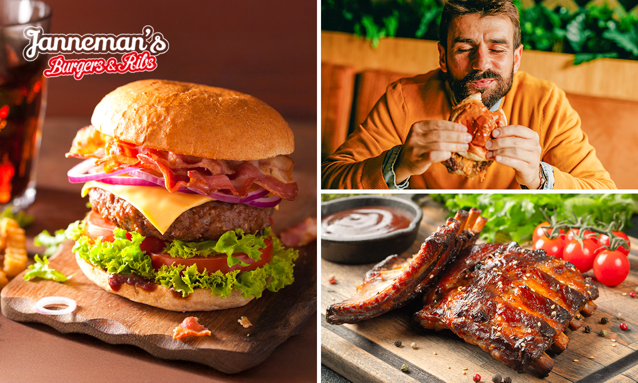 Burger of spareribs naar keuze