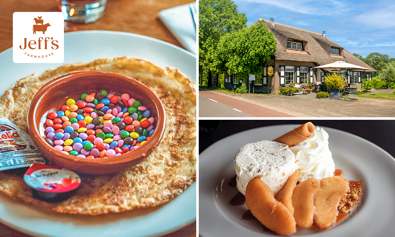 3-gangen pannenkoekenlunch of -diner