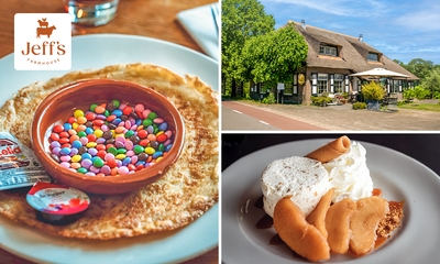 3-gangen pannenkoekenlunch of -diner