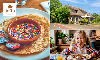 2-gangen pannenkoekenlunch of -diner bij Jeff's Farmhouse