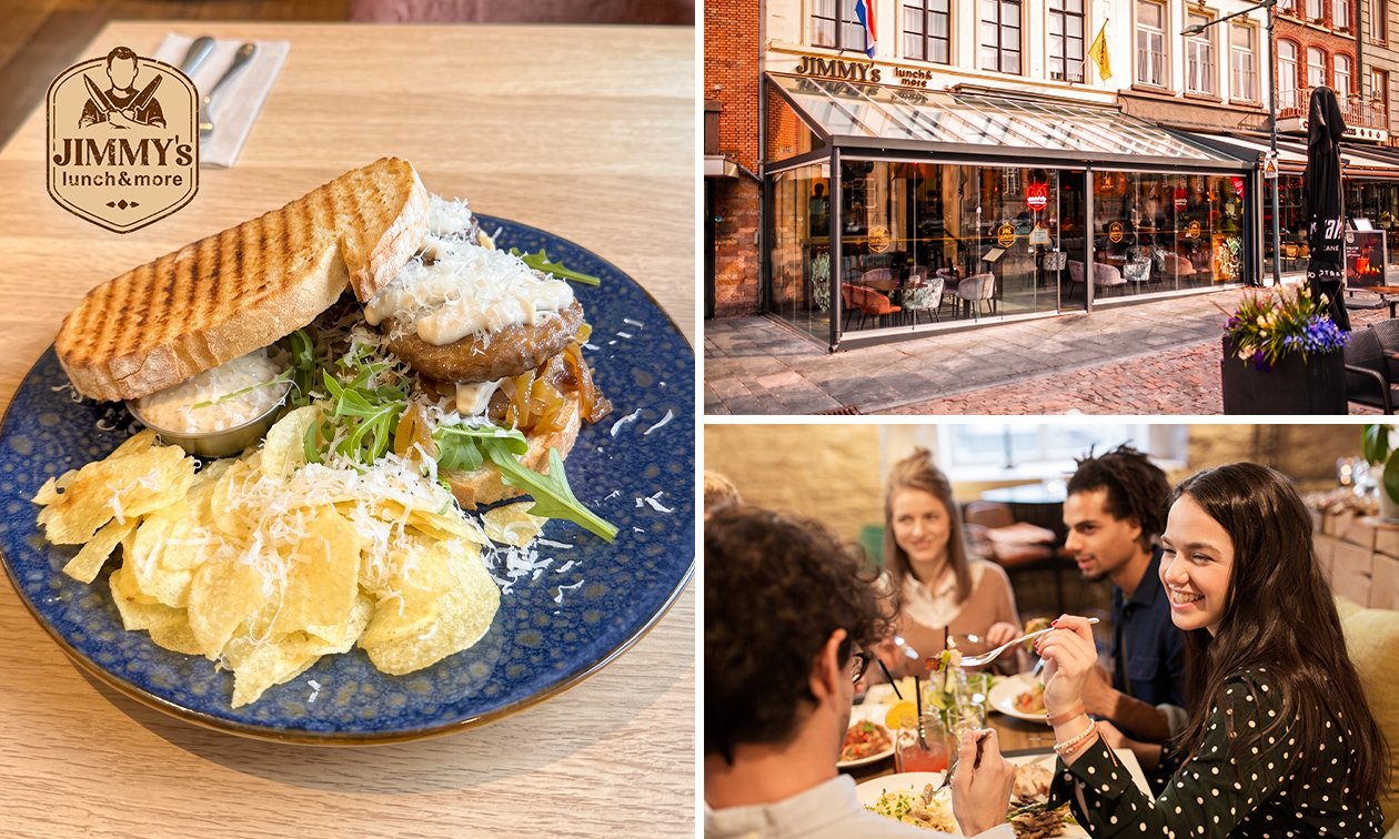 Lunchgerecht + drankje naar keuze bij Jimmy's Lunch & More in hartje Roermond