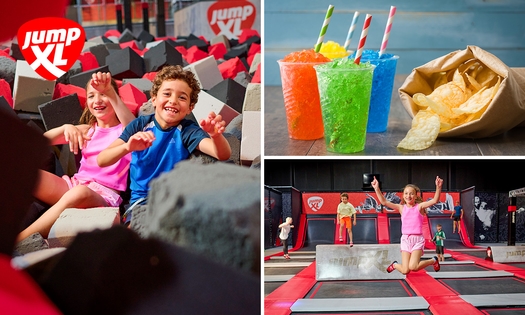 Entree (120 min) voor Jump XL Ede by Boaz + chips + slushy