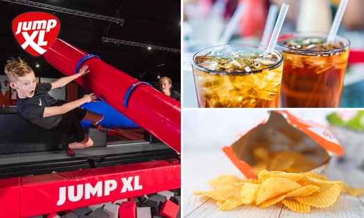 Jump ticket (60 min) + chips + fris