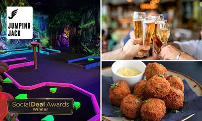 Minigolf voor 1 of 2 personen (45 min) + evt. bittergarnituur en drankje