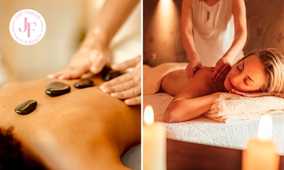 Hotstone- of candle light-massage (55 min)