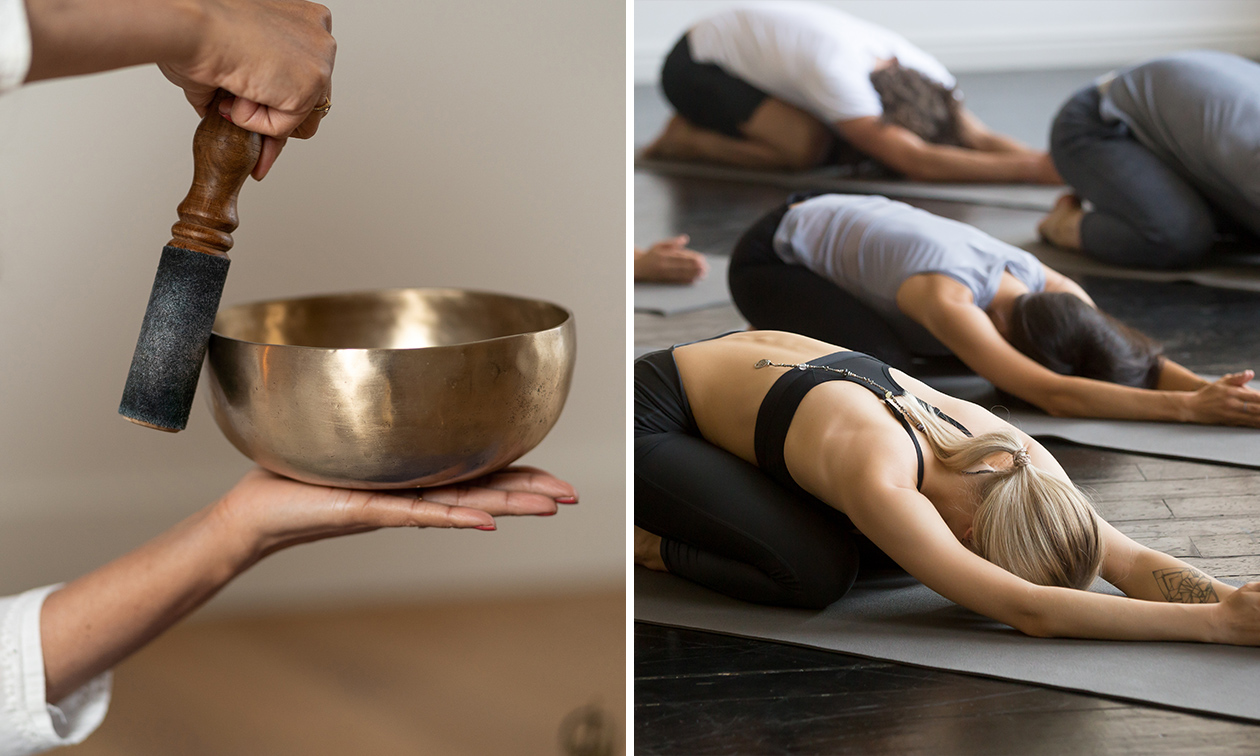 Yoga en klankschaalmassage (60 min)