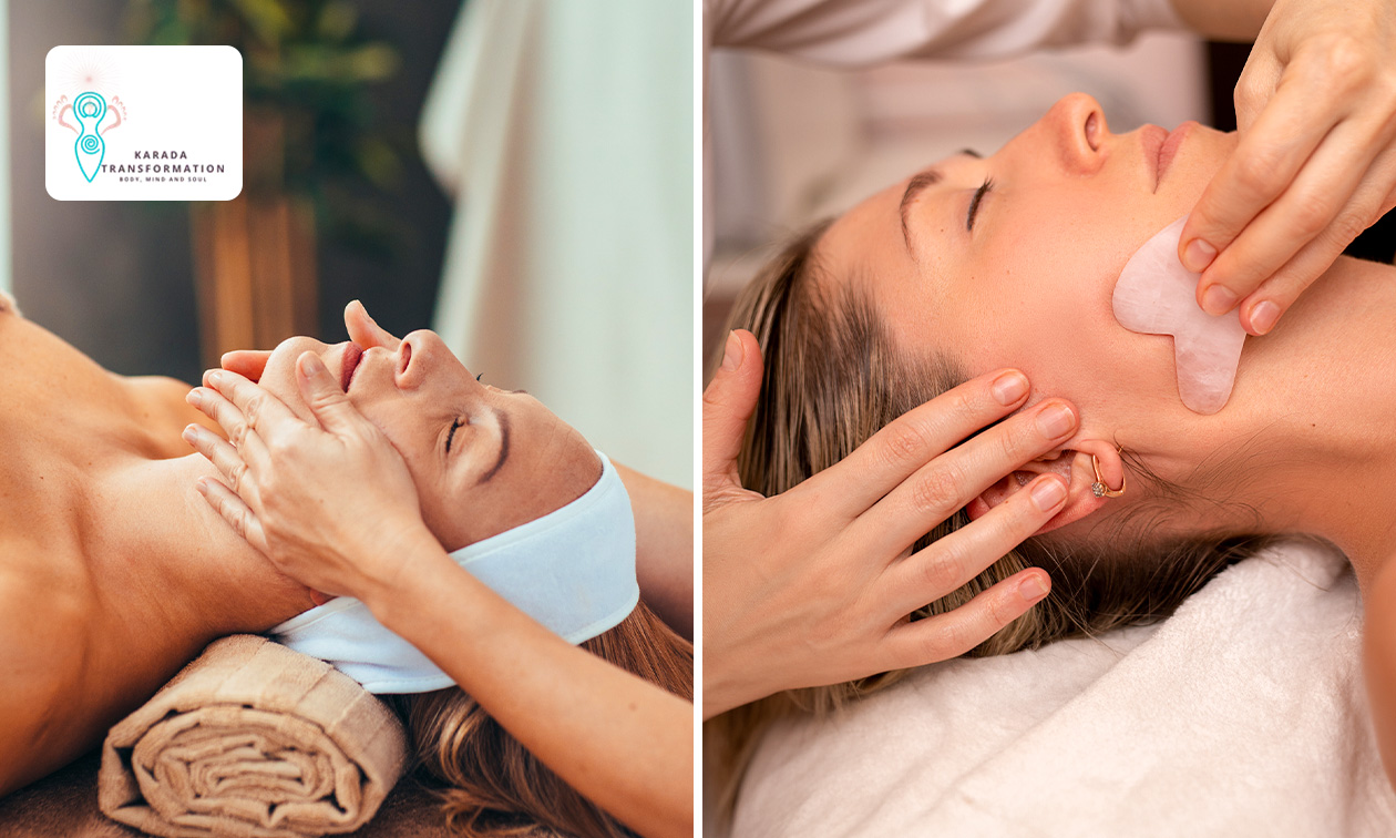 Japanse gezichtsmassage of Guasha gezichtsbehandeling