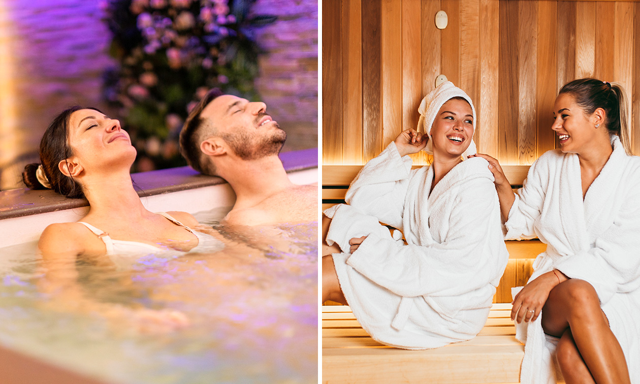 Privéwellness voor 2 personen (2 of 3 uur), evt. met ontbijt of koude en warme hapjes