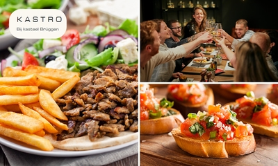 Grieks 3-gangen keuzediner naast Kasteel Brüggen bij KASTRO