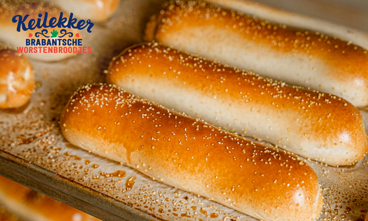 10 of 20 Brabantsche worstenbroodjes of 16 worstenbroodjes met 4 verschillende smaken