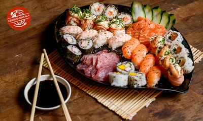 Sushiboot voor 2 (46 stuks) bij Kensho Masala Restaurant
