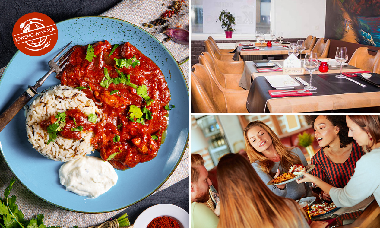 Nepalees-Indiaas 2-gangendiner à la carte bij Kensho Masala Restaurant