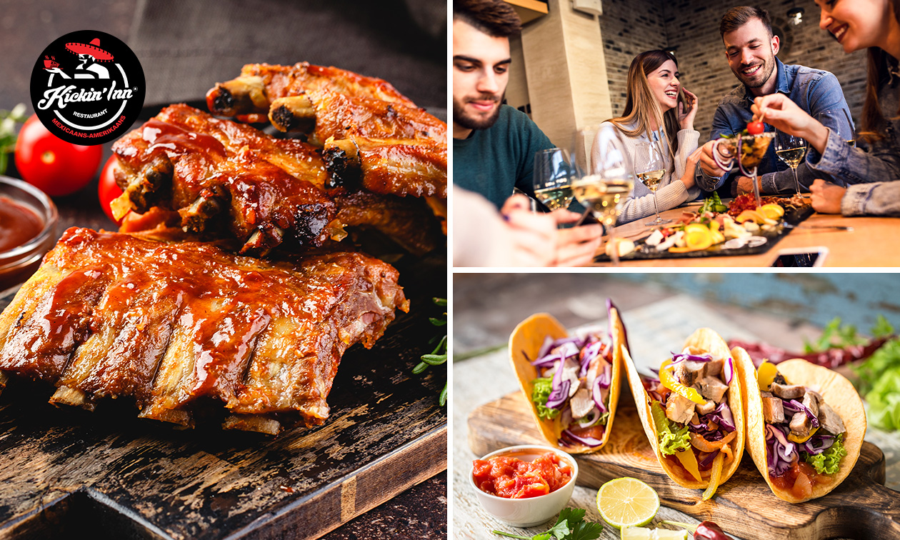 Mexicaans 2- of 3-gangen keuzediner bij Kickin'Inn in Scheveningen