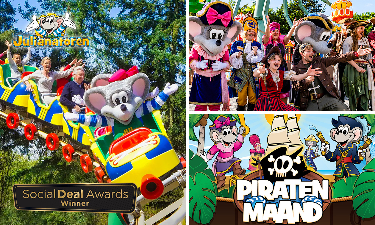 Entree Piratenmaand bij Kinderpretpark Julianatoren