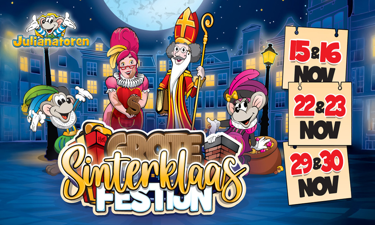 Entree Het Grote Sinterklaasfestijn bij Kinderpretpark Julianatoren