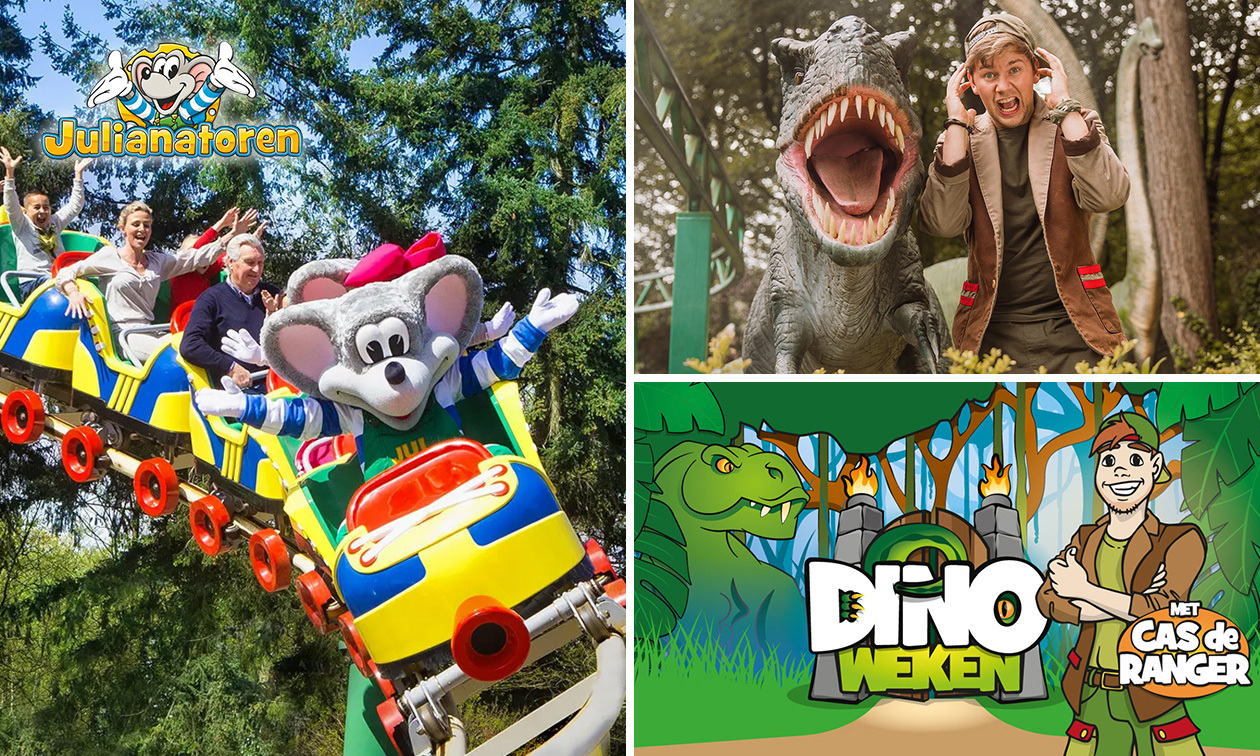 Entree Kinderpretpark Julianatoren + evt. Dinoweken of Sprookjesdag