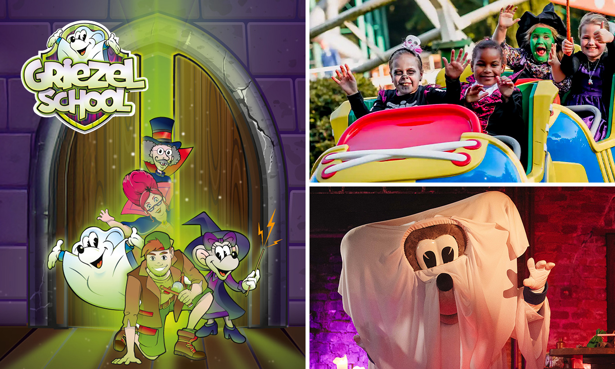 Entree de Griezelschool bij Kinderpretpark Julianatoren Entree de Griezelschool bij Kinderpretpark Julianatoren