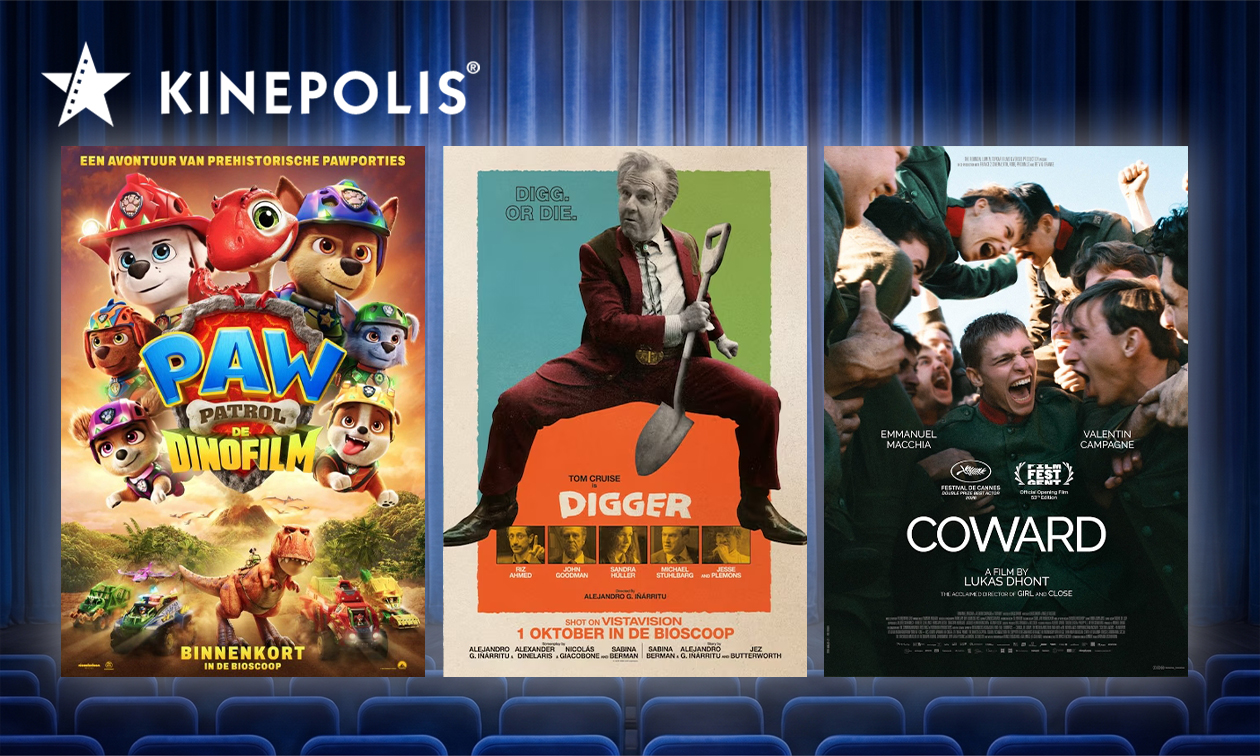 Ticket de cinéma pour Kinepolis en Belgique