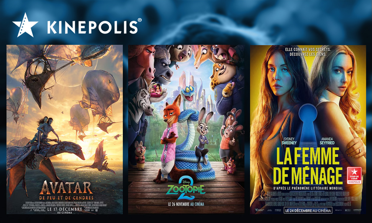 Ticket de cinéma pour Kinepolis en France