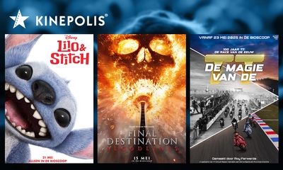 1-persoonsticket + popcorn of familieticket bij Kinepolis Schagen of Den Helder