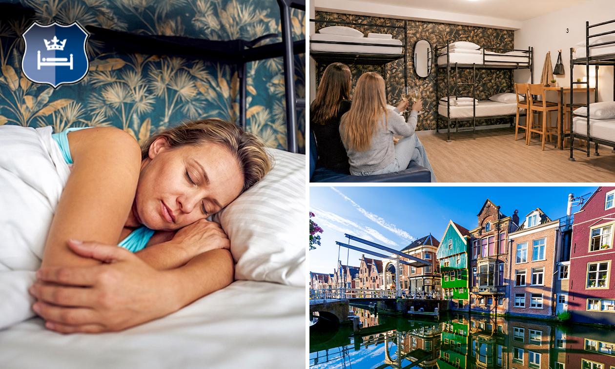 Overnachting voor 2 tot 6 personen + late check-out + welkomstdrankje + meer in hartje Alkmaar