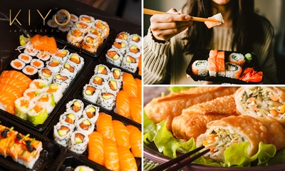 Sushibox (50 stuks) + 2 loempia's naar keuze om af te halen