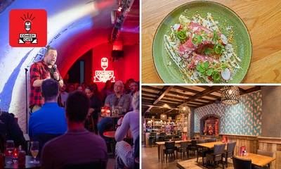 Stand-upcomedy + evt. 2-gangendiner bij Knock Out Comedy Club in hartje Utrecht