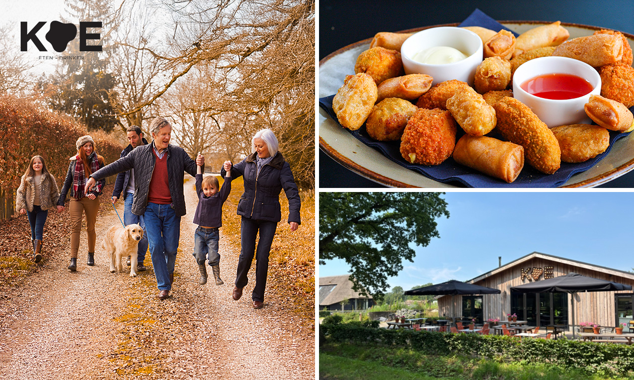 Wandelarrangement incl. warme drank + gebak + bittergarnituur bij KOE
