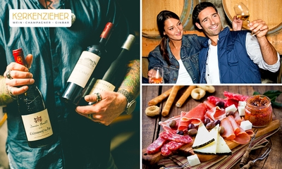 Weinverkostung inkl. Charcuterie-Platte + opt. Flasche Wein zum Mitnehmen