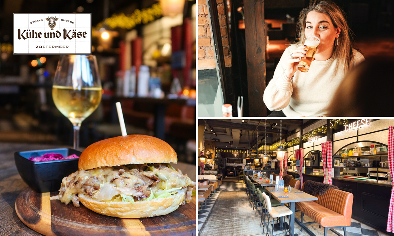 Warme drank + apfelstrudel, 2-gangen keuzelunch of hoofdgerecht + halve liter bier