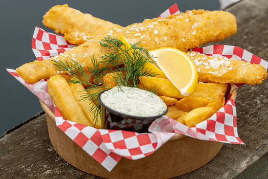 Fish & chips hos Kysten