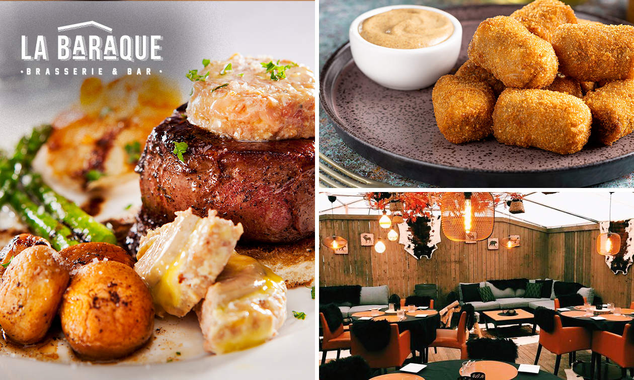 3-gangen keuzediner bij La Baraque
