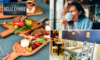 Franse high tea (2 uur) of high wine + Franse borrelplank bij La Belle Epoque Schagen