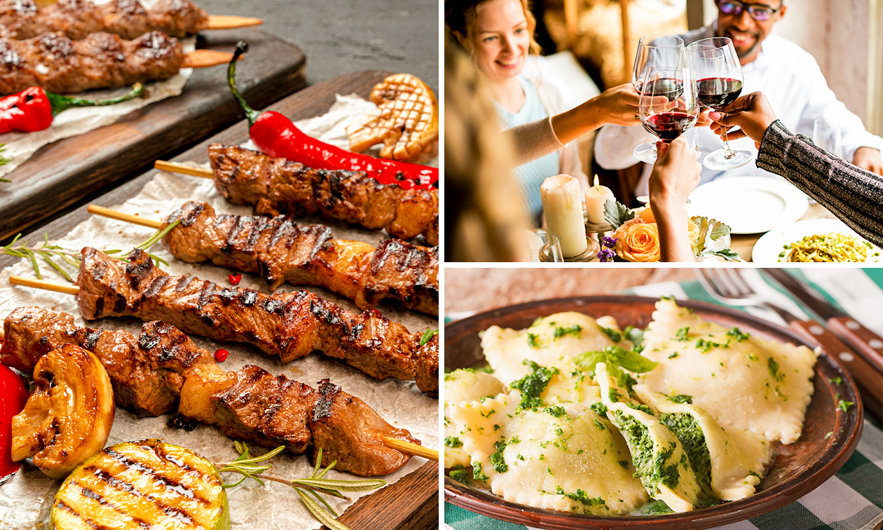 Italiaans 2- of 3-gangen keuzediner of -lunch