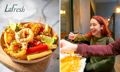 Loaded fries + saus naar keuze voor 2 of 4 pers.