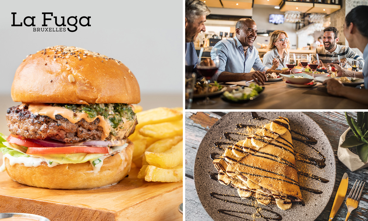 Menu burger à la carte + soft ou dessert à Bruxelles