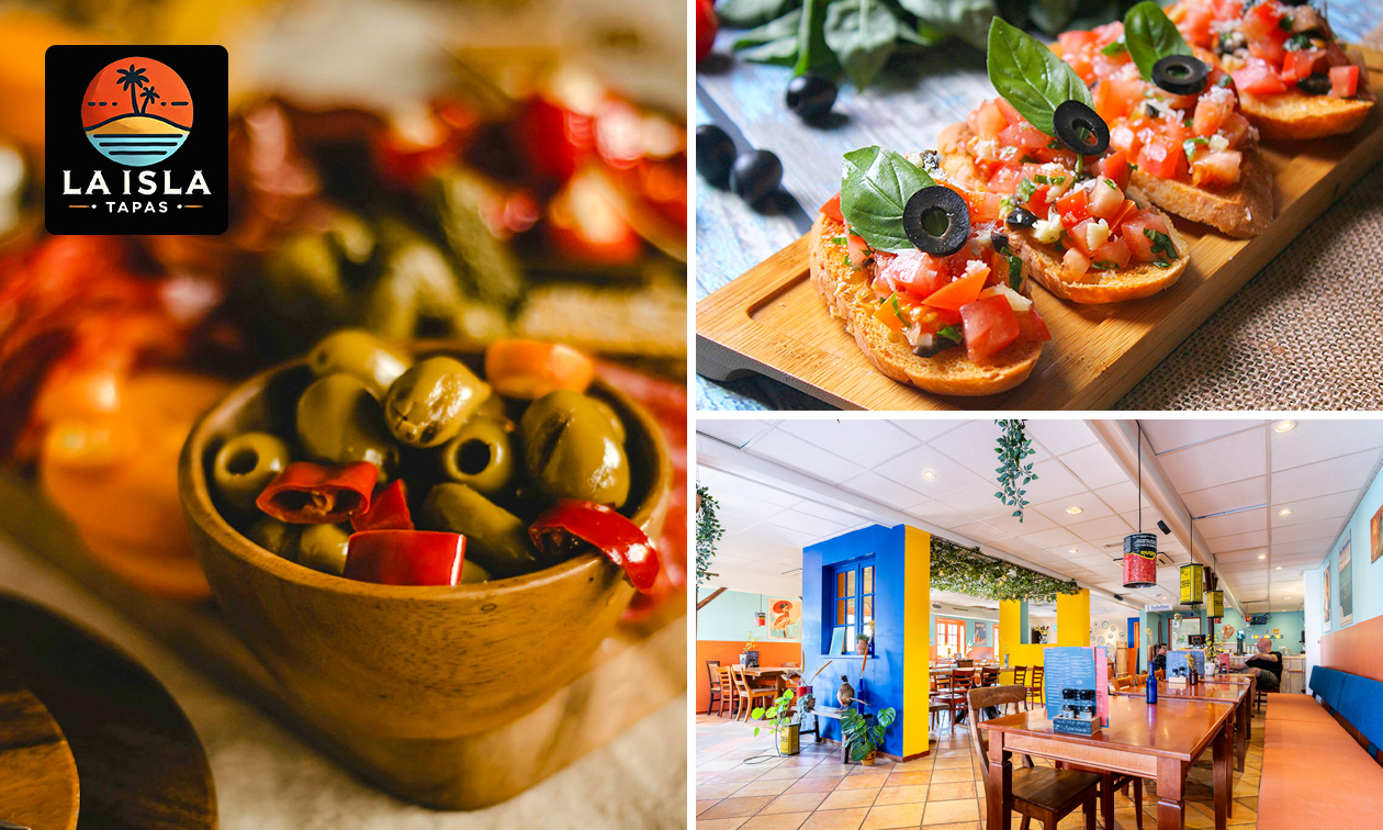 Tapaspakket voor 2, 5, 10 of 15 personen om af te halen of evt. bezorgen bij La Isla Tapas