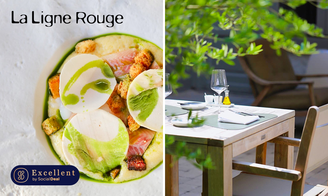 Lunch du chef en 3 services ou menu du chef en 4, 5 ou 6 services chez La Ligne Rouge