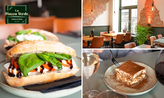 2-gangen keuzelunch bij La Piazza Verde in hartje Delft
