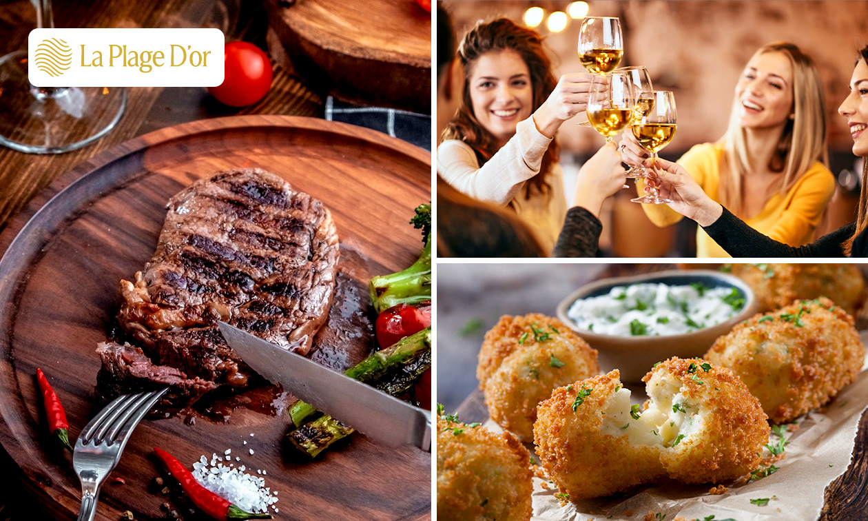 3-gangen keuzelunch of -diner aan het strand bij Knokke-Heist