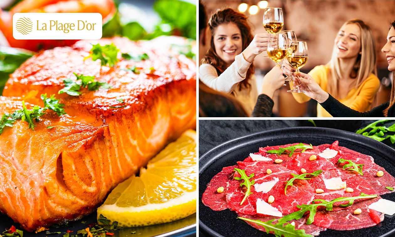 2- of 3-gangenlunch of -diner bij La Plage D'or