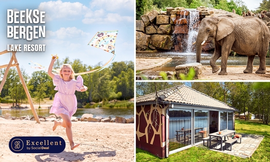Midweek of weekend (3-6 personen) bij Lake Resort Beekse Bergen + toegang Safaripark Beekse Bergen
