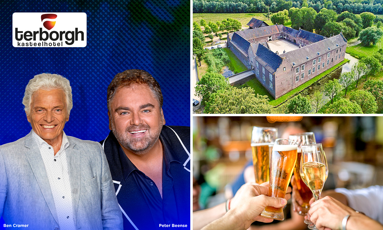 Festivalticket: Ben Cramer & Peter Beense + 2-gangendiner + drankje + zitplaats