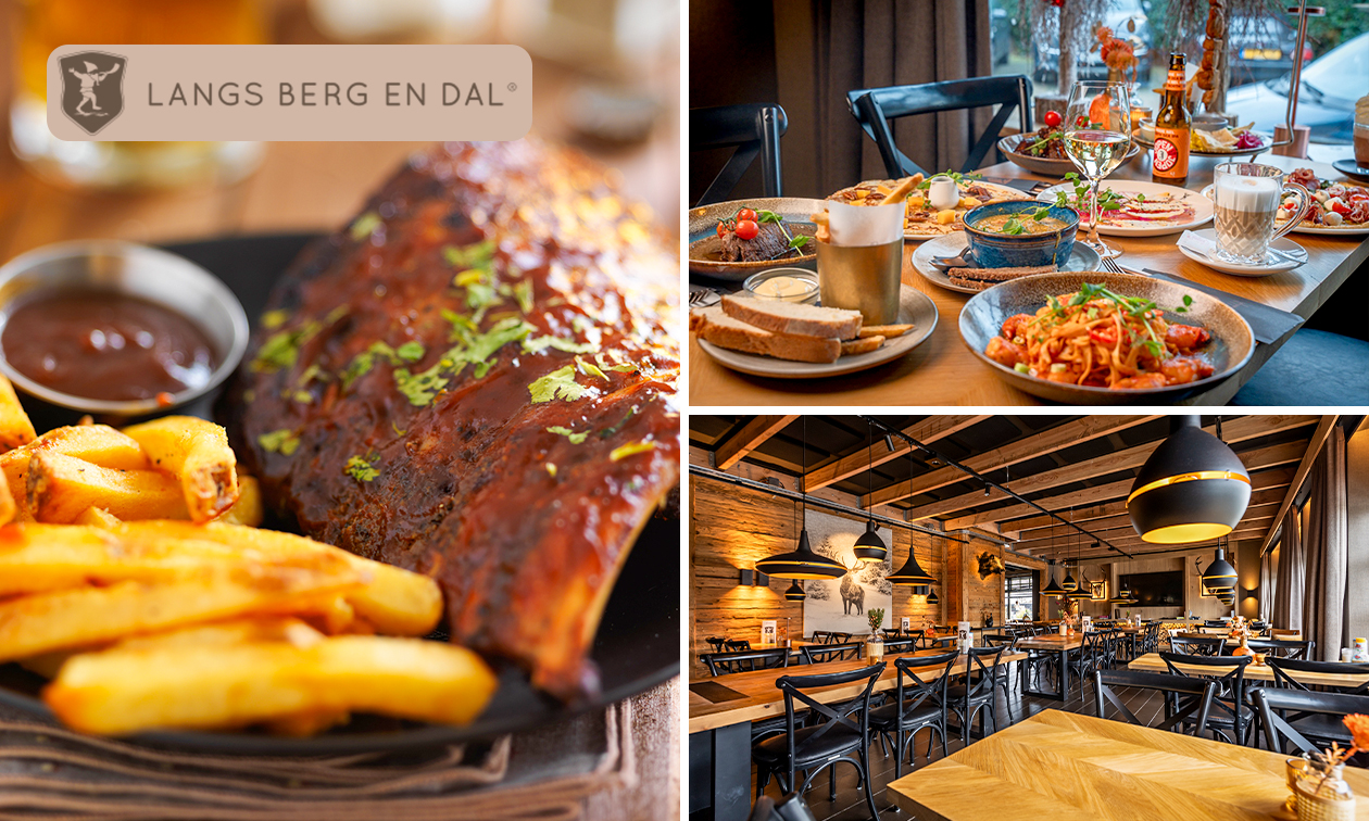 3-gangen keuzediner bij Langs Berg en Dal