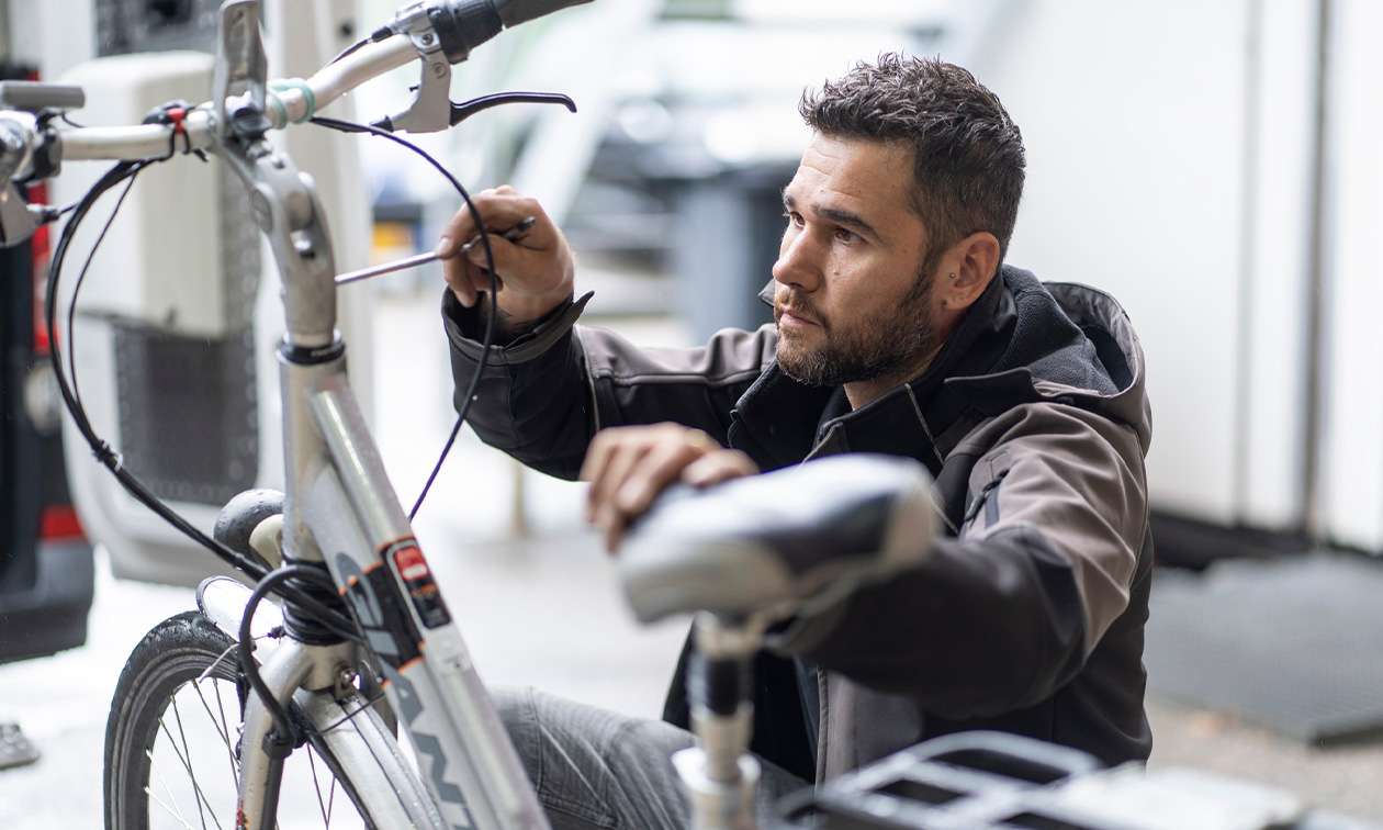 Fietsonderhoudsbeurt bij jou thuis