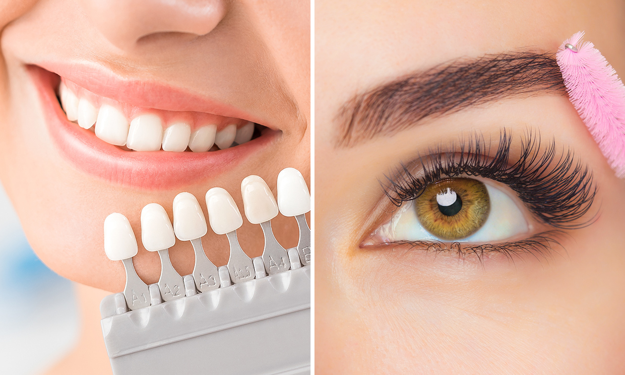 Wimperlift met verven, tanddiamant óf tanden bleken