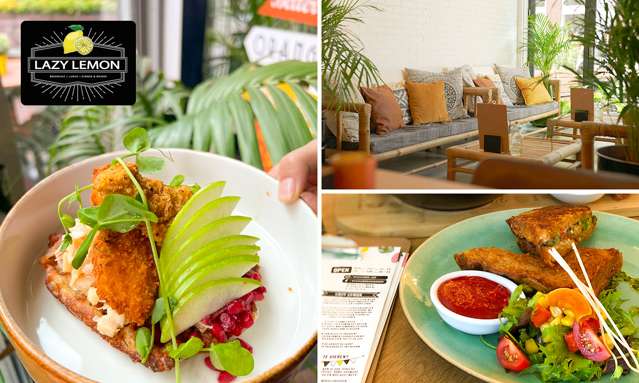 2-gangen keuzelunch bij Lazy Lemon