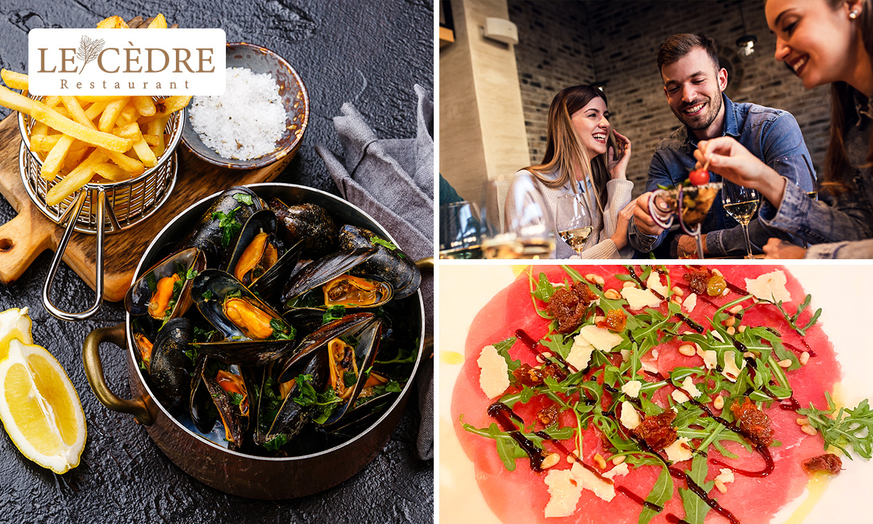 3-gangen keuzelunch of -diner