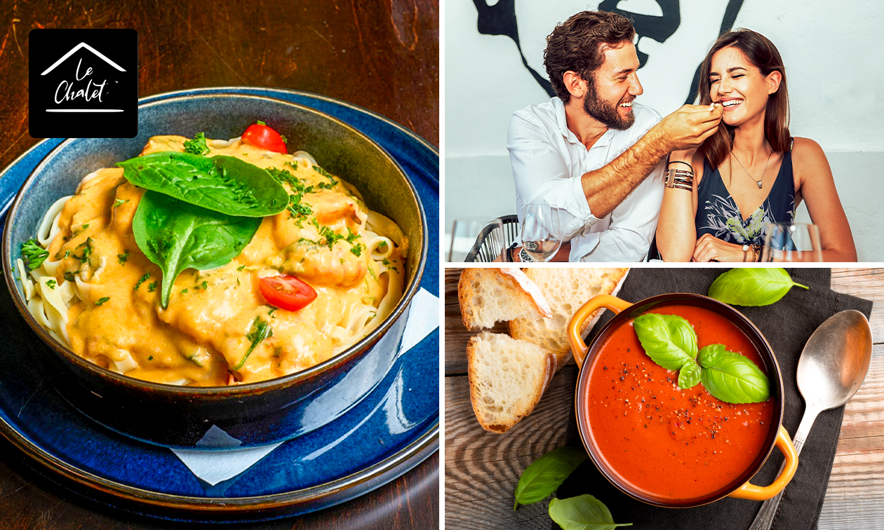 3-gangen keuzelunch of -diner bij Le Chalet in Brussel